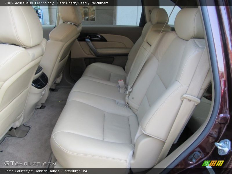 Dark Cherry Pearl / Parchment 2009 Acura MDX Technology