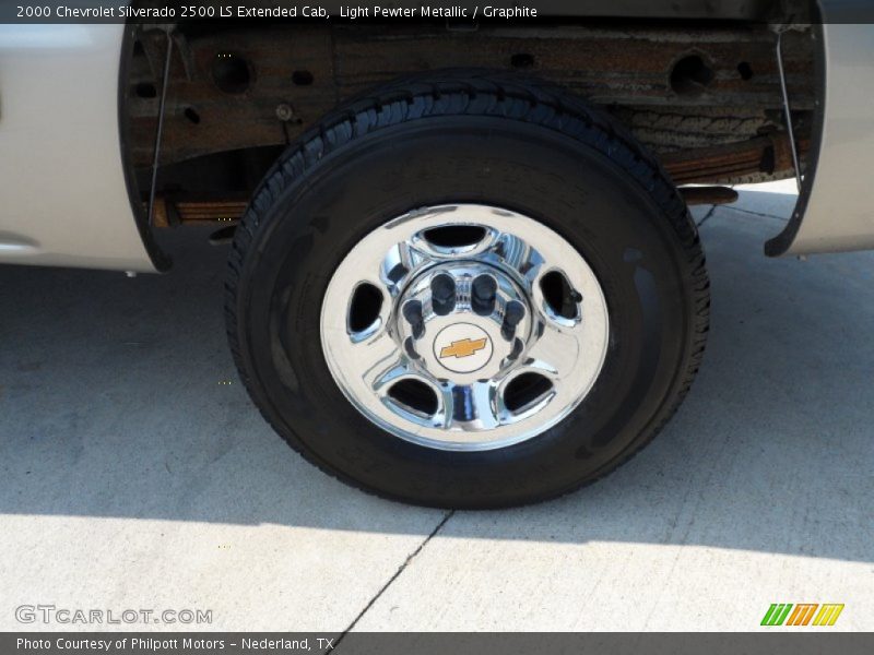 Light Pewter Metallic / Graphite 2000 Chevrolet Silverado 2500 LS Extended Cab