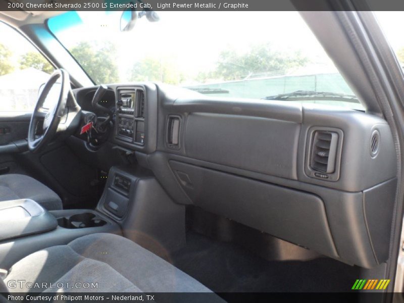 Light Pewter Metallic / Graphite 2000 Chevrolet Silverado 2500 LS Extended Cab