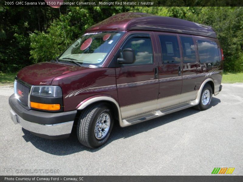 Midnight Red Metallic / Neutral 2005 GMC Savana Van 1500 Passenger Conversion