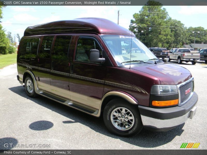 Midnight Red Metallic / Neutral 2005 GMC Savana Van 1500 Passenger Conversion