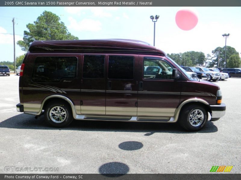 Midnight Red Metallic / Neutral 2005 GMC Savana Van 1500 Passenger Conversion