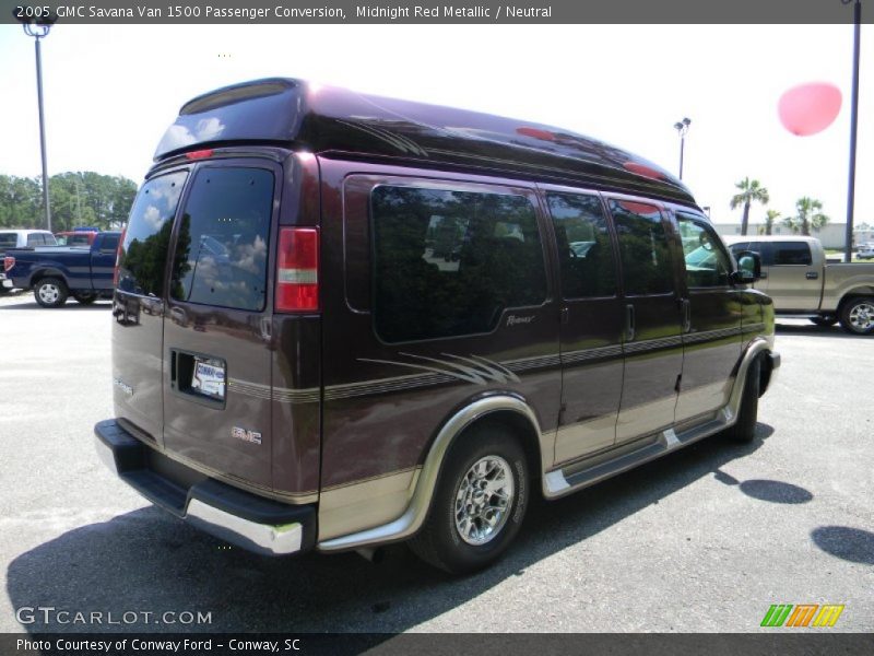 Midnight Red Metallic / Neutral 2005 GMC Savana Van 1500 Passenger Conversion