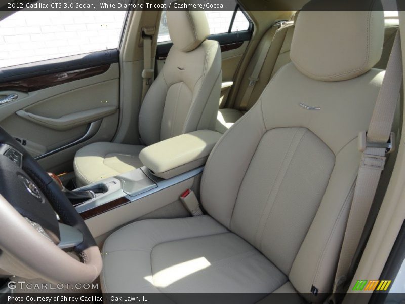 White Diamond Tricoat / Cashmere/Cocoa 2012 Cadillac CTS 3.0 Sedan