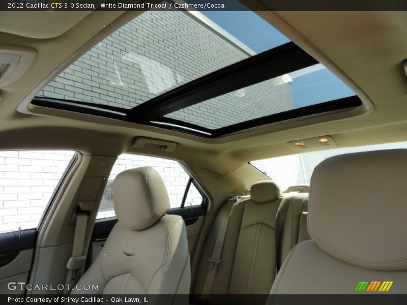 White Diamond Tricoat / Cashmere/Cocoa 2012 Cadillac CTS 3.0 Sedan