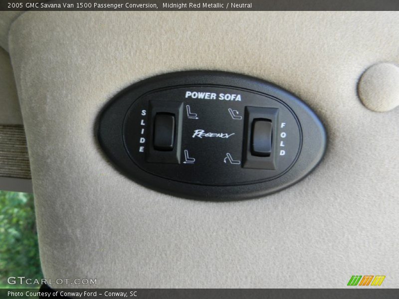 Midnight Red Metallic / Neutral 2005 GMC Savana Van 1500 Passenger Conversion