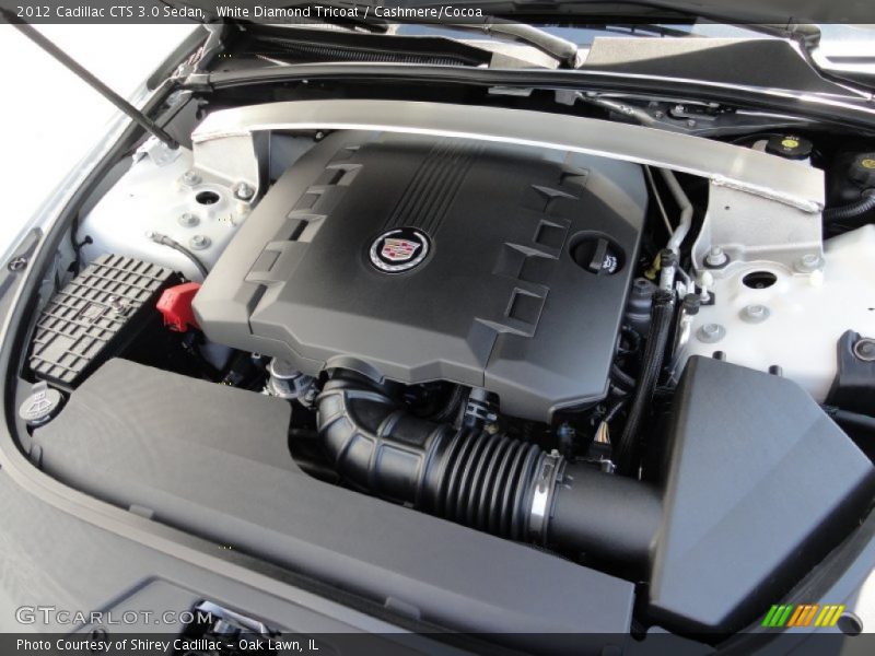 White Diamond Tricoat / Cashmere/Cocoa 2012 Cadillac CTS 3.0 Sedan