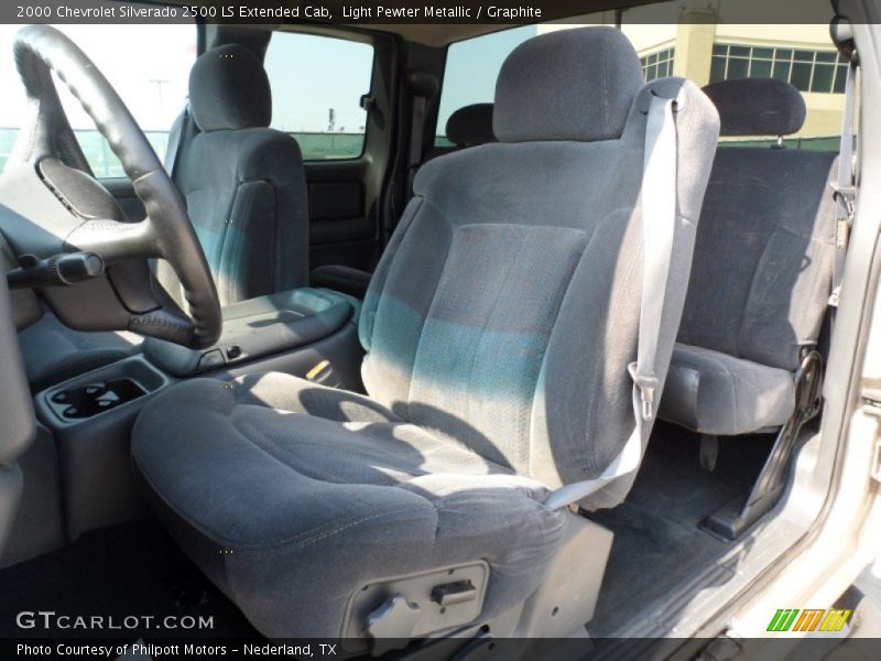 Light Pewter Metallic / Graphite 2000 Chevrolet Silverado 2500 LS Extended Cab