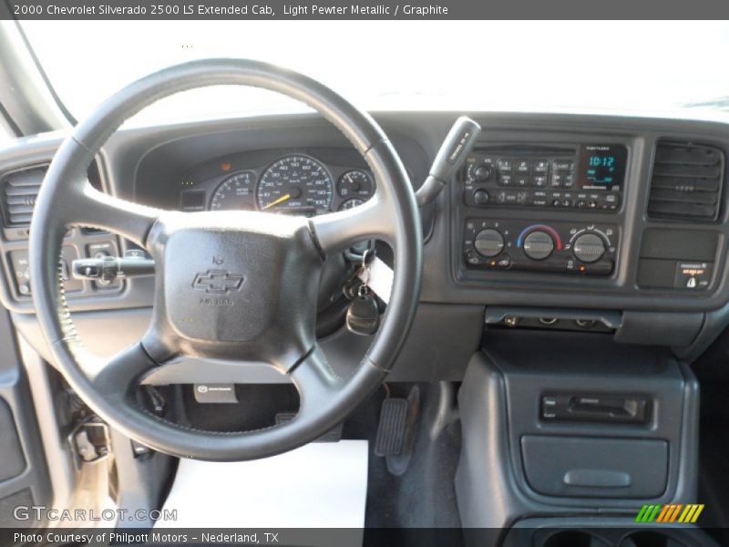 Light Pewter Metallic / Graphite 2000 Chevrolet Silverado 2500 LS Extended Cab