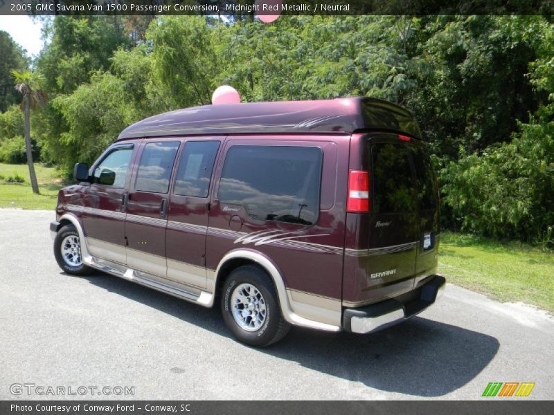 Midnight Red Metallic / Neutral 2005 GMC Savana Van 1500 Passenger Conversion
