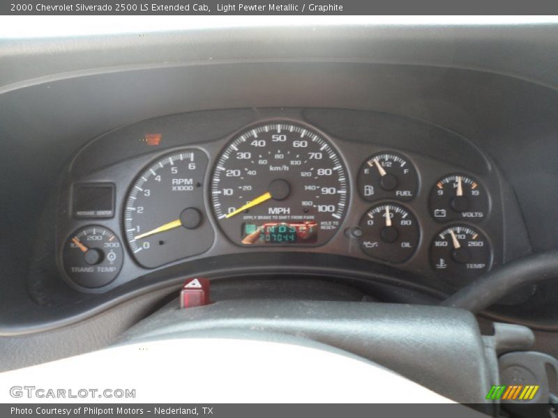  2000 Silverado 2500 LS Extended Cab LS Extended Cab Gauges