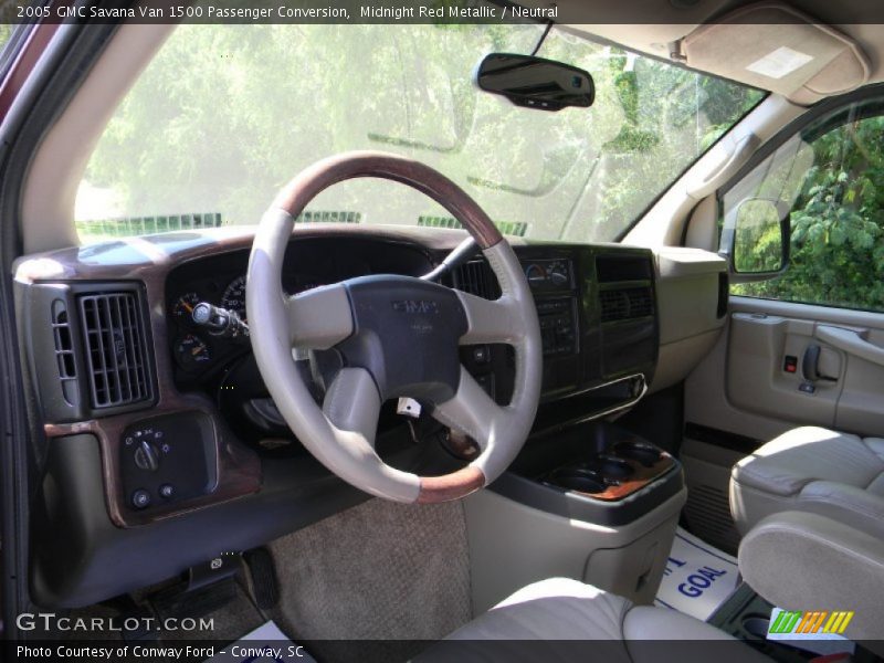 Midnight Red Metallic / Neutral 2005 GMC Savana Van 1500 Passenger Conversion