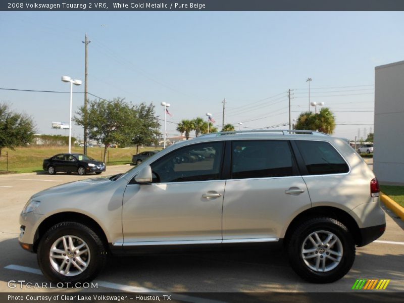White Gold Metallic / Pure Beige 2008 Volkswagen Touareg 2 VR6