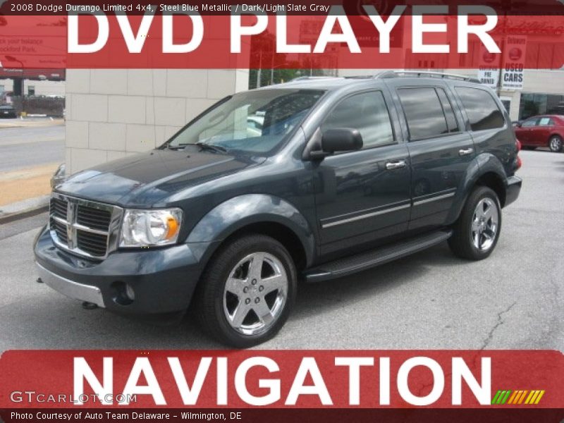 Steel Blue Metallic / Dark/Light Slate Gray 2008 Dodge Durango Limited 4x4