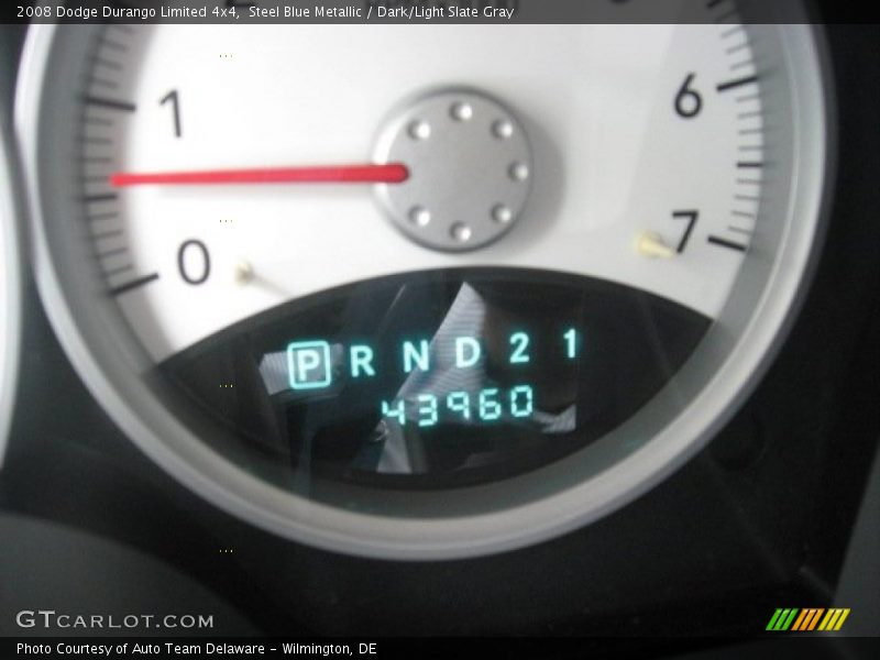 Steel Blue Metallic / Dark/Light Slate Gray 2008 Dodge Durango Limited 4x4