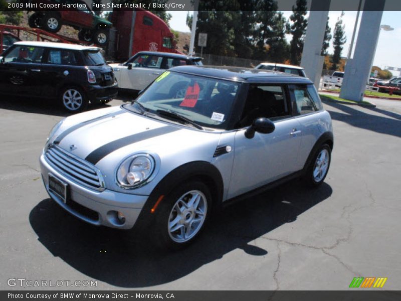Pure Silver Metallic / Black/Grey 2009 Mini Cooper Hardtop