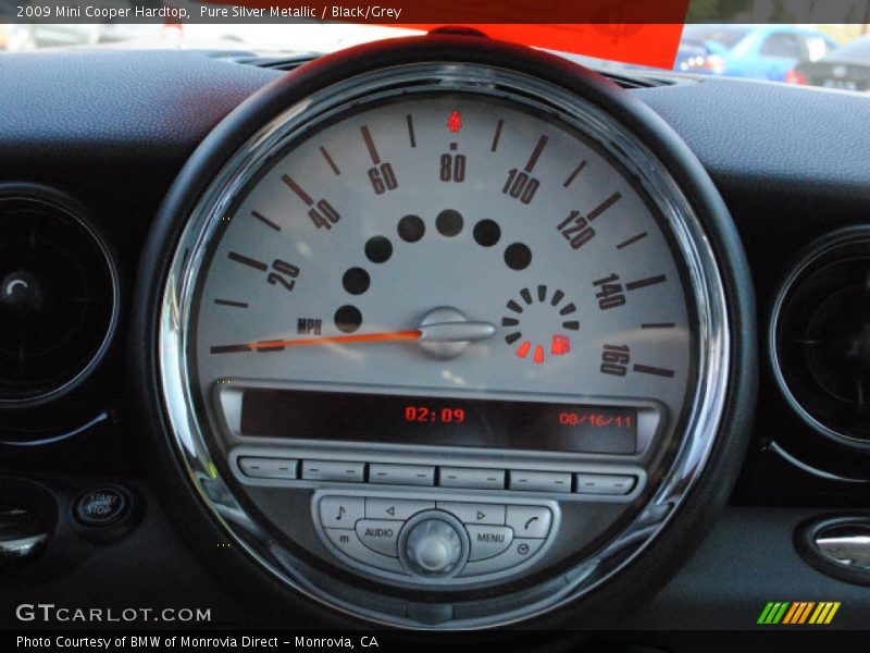 Pure Silver Metallic / Black/Grey 2009 Mini Cooper Hardtop