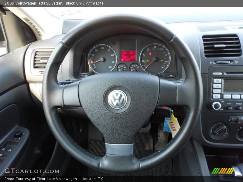 Black Uni / Anthracite 2009 Volkswagen Jetta SE Sedan