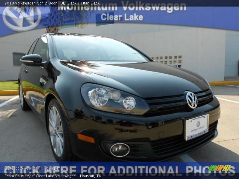 Black / Titan Black 2010 Volkswagen Golf 2 Door TDI