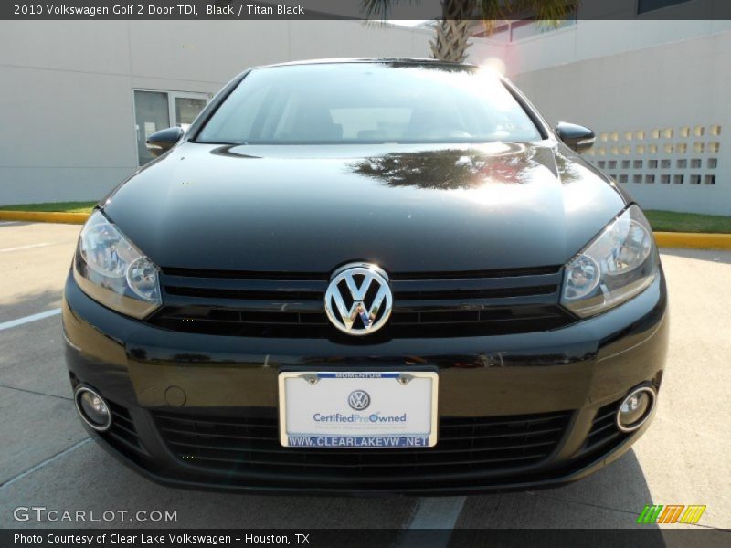 Black / Titan Black 2010 Volkswagen Golf 2 Door TDI