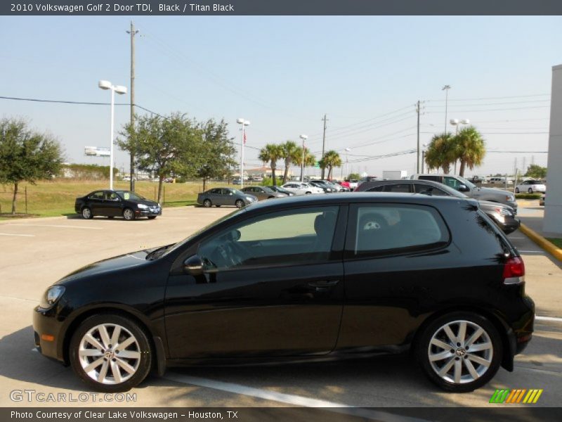 Black / Titan Black 2010 Volkswagen Golf 2 Door TDI