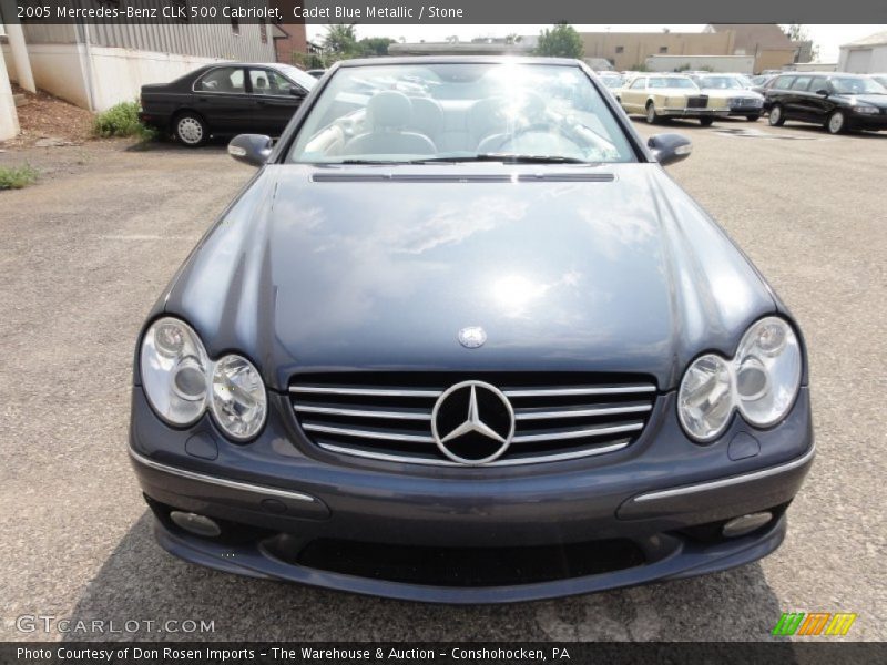 Cadet Blue Metallic / Stone 2005 Mercedes-Benz CLK 500 Cabriolet