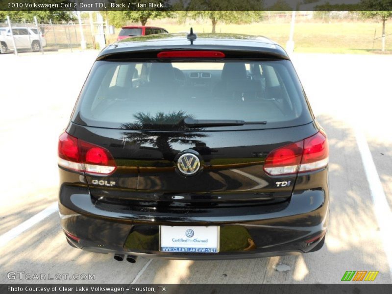 Black / Titan Black 2010 Volkswagen Golf 2 Door TDI