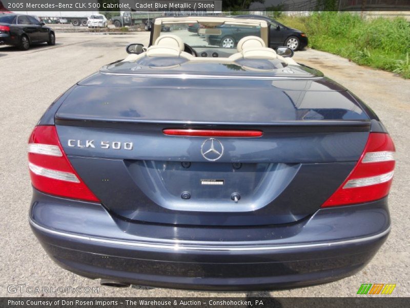 Cadet Blue Metallic / Stone 2005 Mercedes-Benz CLK 500 Cabriolet