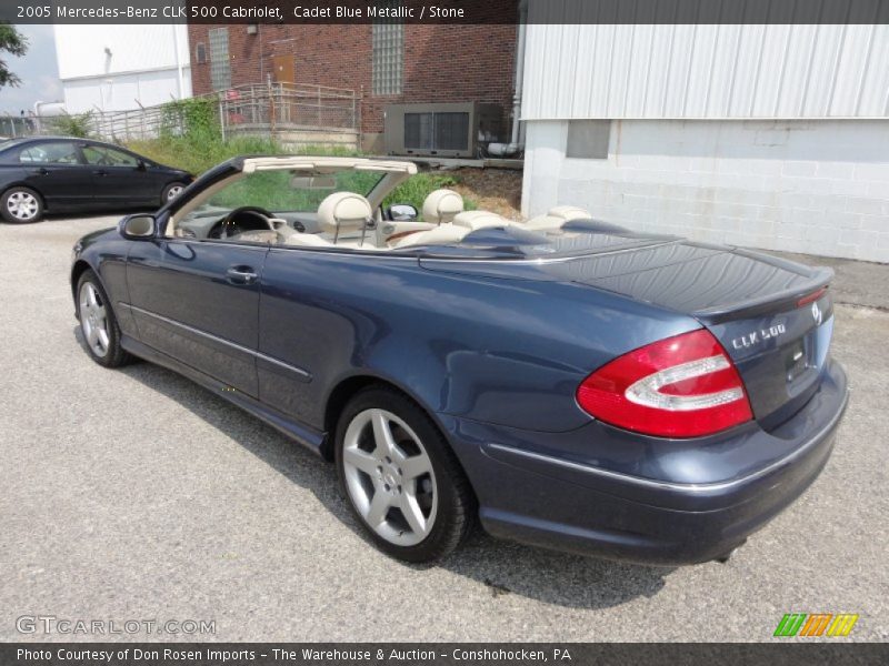 Cadet Blue Metallic / Stone 2005 Mercedes-Benz CLK 500 Cabriolet