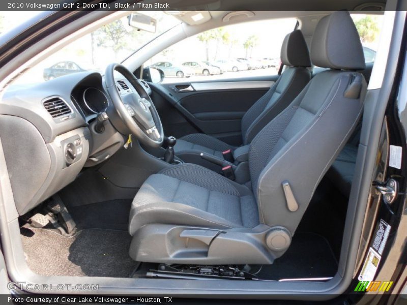  2010 Golf 2 Door TDI Titan Black Interior