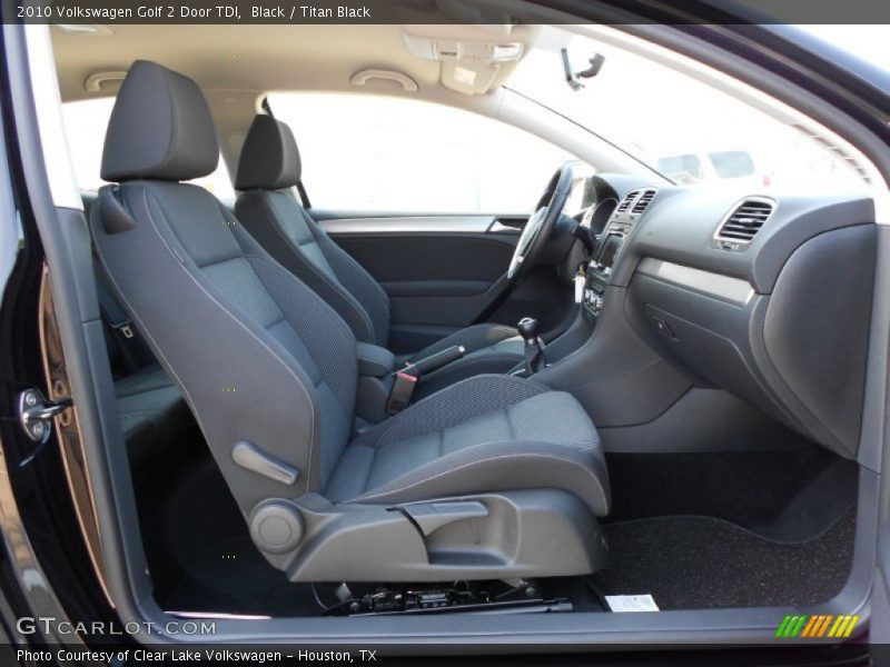  2010 Golf 2 Door TDI Titan Black Interior
