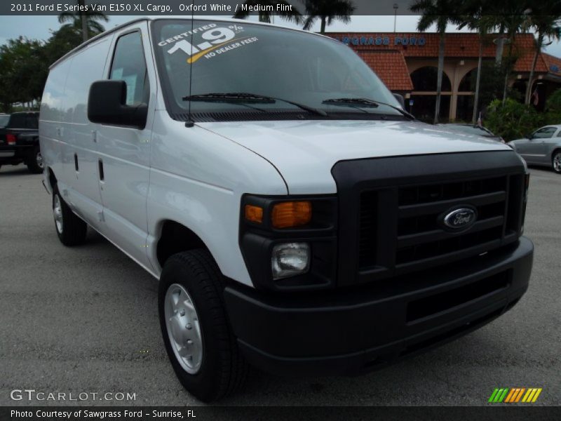 Oxford White / Medium Flint 2011 Ford E Series Van E150 XL Cargo