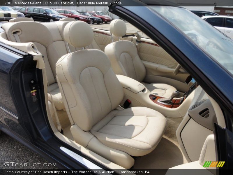 Cadet Blue Metallic / Stone 2005 Mercedes-Benz CLK 500 Cabriolet