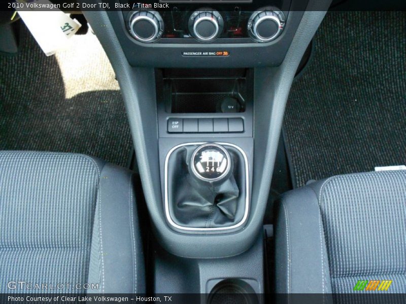  2010 Golf 2 Door TDI 6 Speed Manual Shifter
