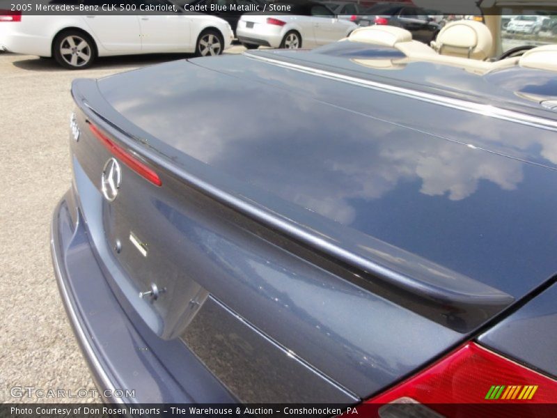 Cadet Blue Metallic / Stone 2005 Mercedes-Benz CLK 500 Cabriolet