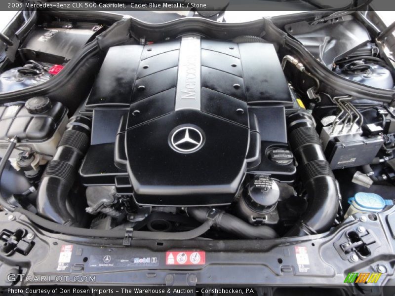  2005 CLK 500 Cabriolet Engine - 5.0L SOHC 24V V8