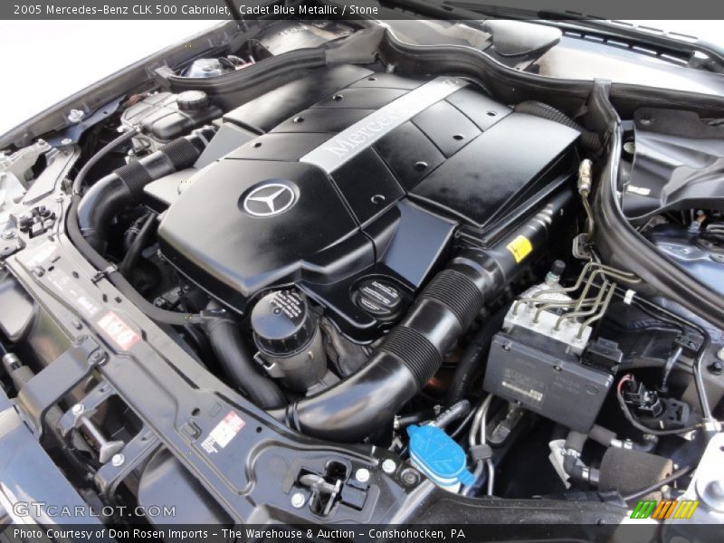  2005 CLK 500 Cabriolet Engine - 5.0L SOHC 24V V8