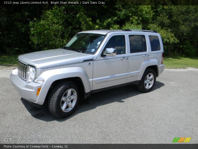 Bright Silver Metallic / Dark Slate Gray 2010 Jeep Liberty Limited 4x4