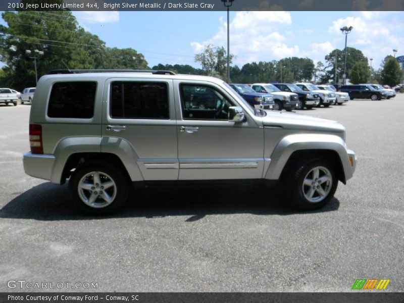 Bright Silver Metallic / Dark Slate Gray 2010 Jeep Liberty Limited 4x4