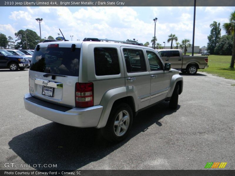 Bright Silver Metallic / Dark Slate Gray 2010 Jeep Liberty Limited 4x4