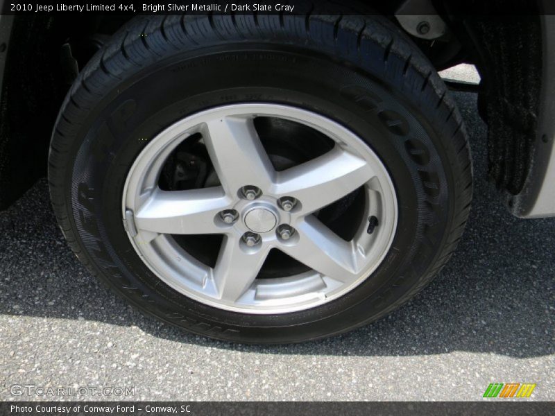 Bright Silver Metallic / Dark Slate Gray 2010 Jeep Liberty Limited 4x4