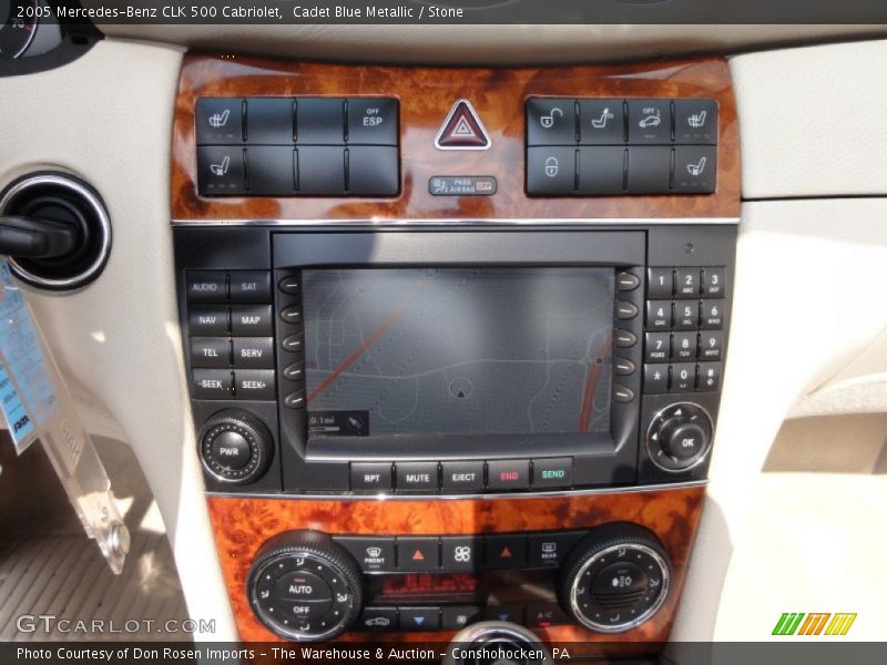 Controls of 2005 CLK 500 Cabriolet