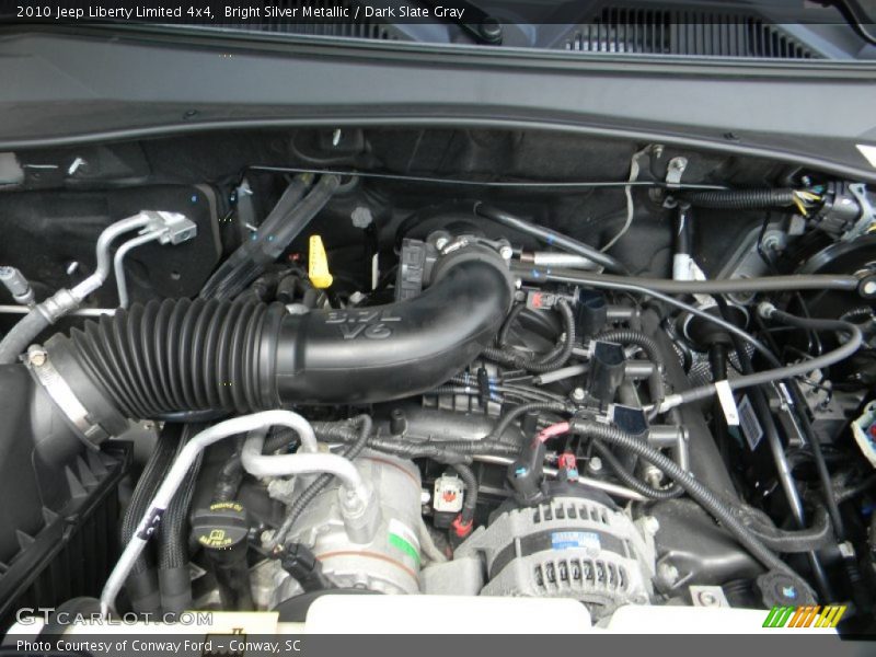 Bright Silver Metallic / Dark Slate Gray 2010 Jeep Liberty Limited 4x4