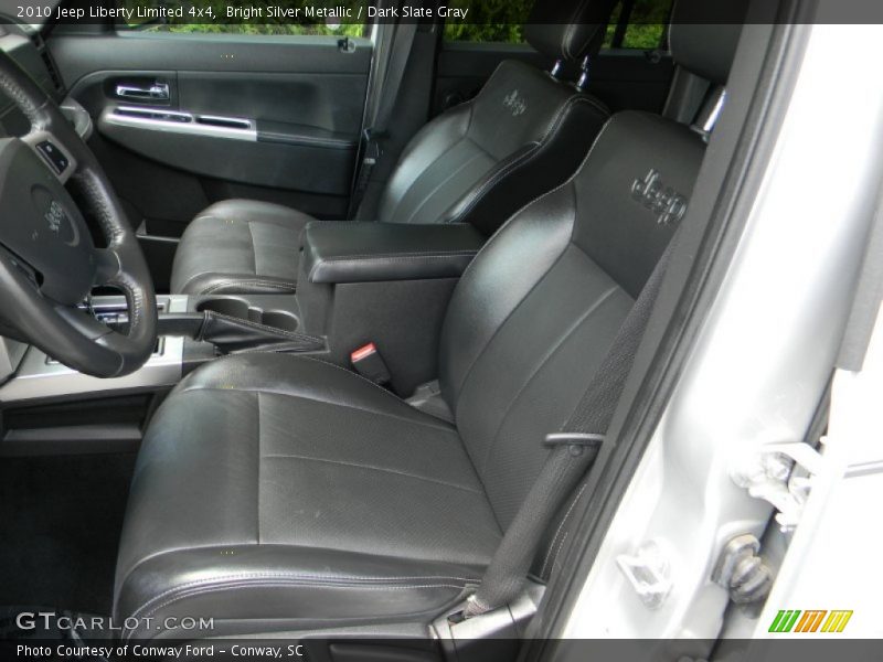 Bright Silver Metallic / Dark Slate Gray 2010 Jeep Liberty Limited 4x4