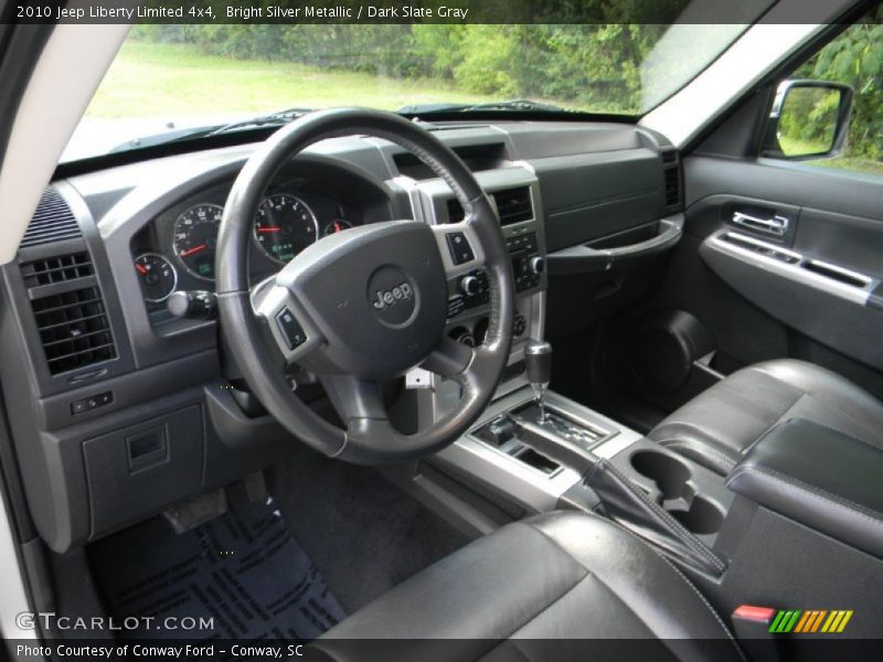 Bright Silver Metallic / Dark Slate Gray 2010 Jeep Liberty Limited 4x4