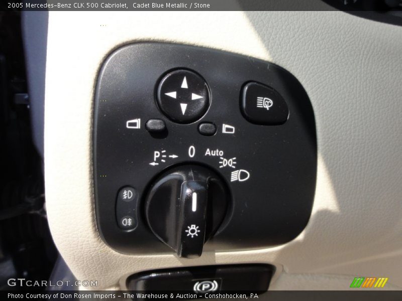 Controls of 2005 CLK 500 Cabriolet