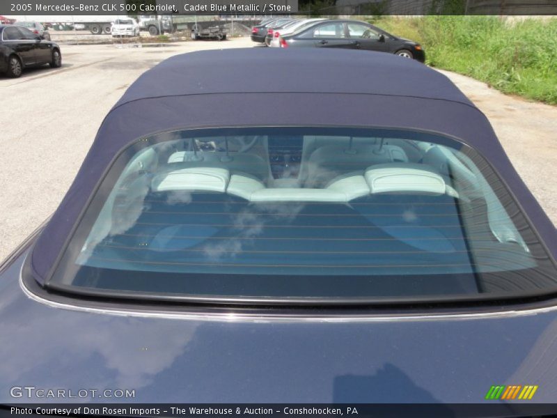 Cadet Blue Metallic / Stone 2005 Mercedes-Benz CLK 500 Cabriolet