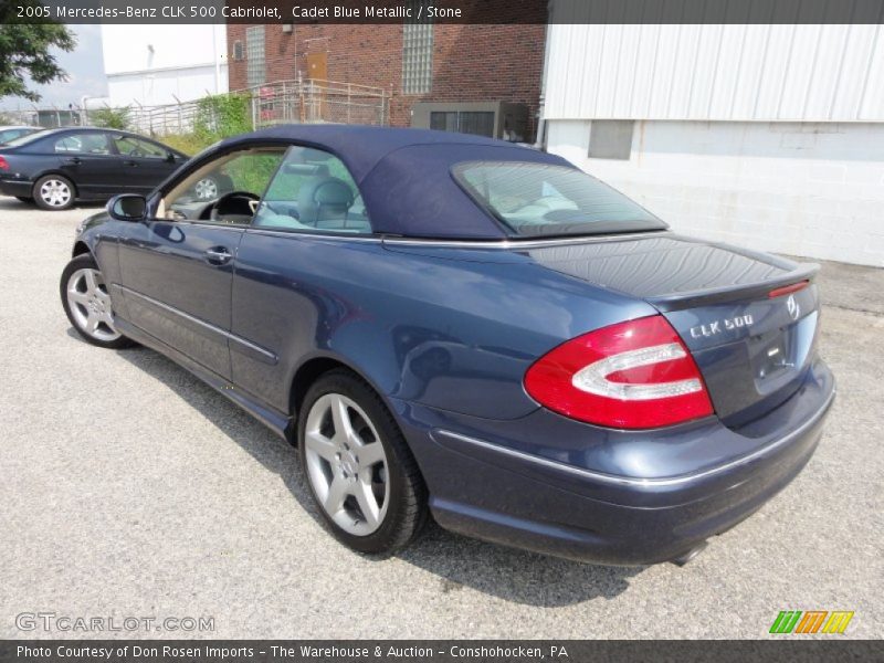 Cadet Blue Metallic / Stone 2005 Mercedes-Benz CLK 500 Cabriolet
