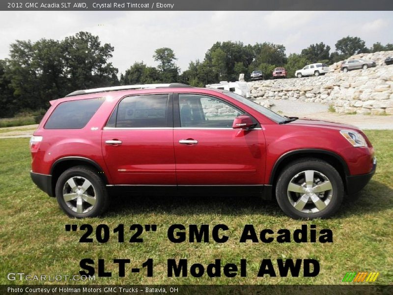 Crystal Red Tintcoat / Ebony 2012 GMC Acadia SLT AWD