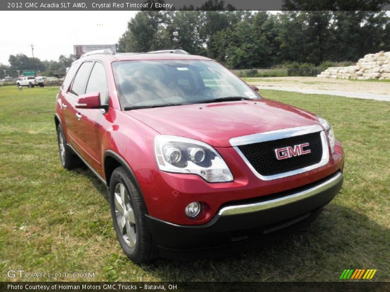 Crystal Red Tintcoat / Ebony 2012 GMC Acadia SLT AWD
